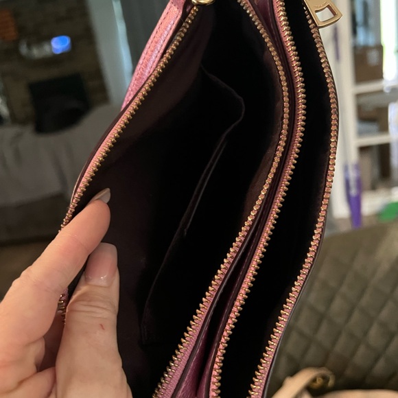 Coach Lyla Leather Crossbody IM/Metallic Tulip - Picture 3 of 5